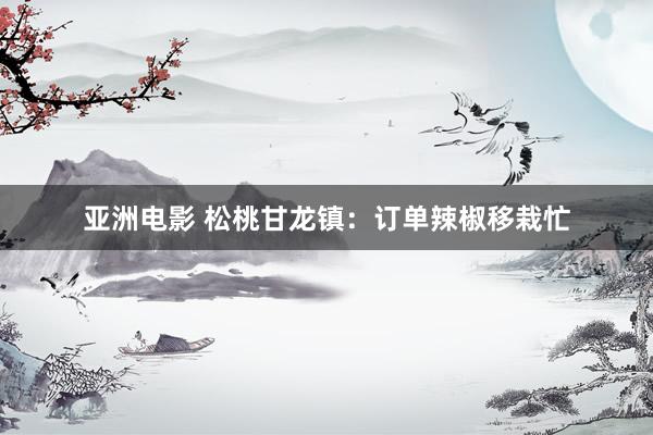 亚洲电影 松桃甘龙镇：订单辣椒移栽忙